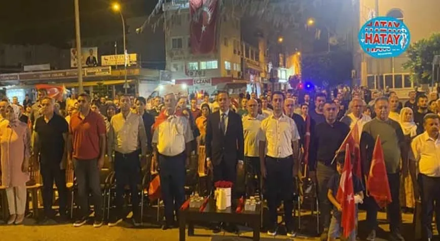 ERZİN’DE 15 TEMMUZ’DA ALANLAR DOLDU