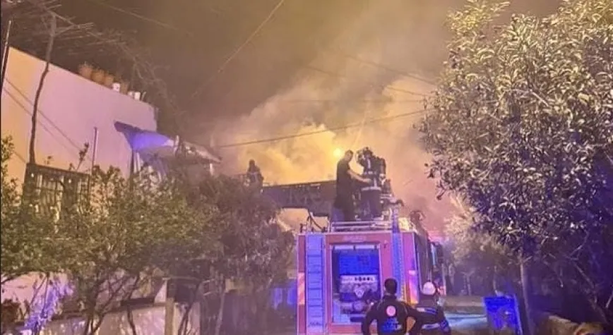Erzin’de Mesken Yangını