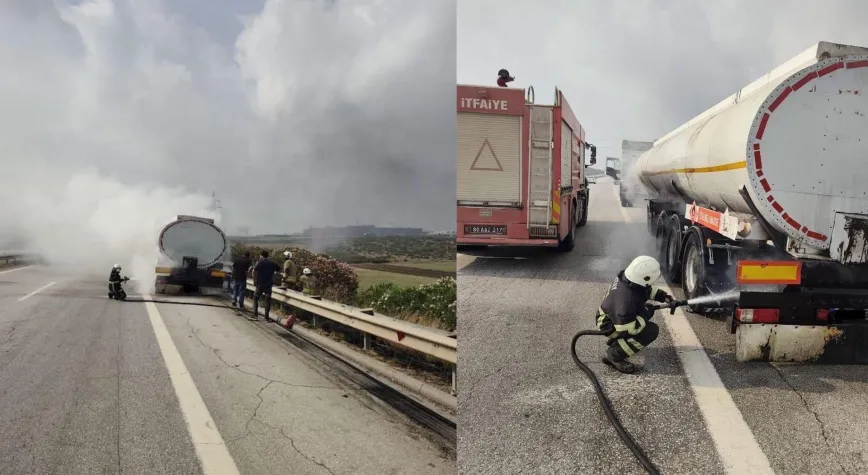 Erzin’de Seyir Halindeki Tankerde Yangın Çıktı