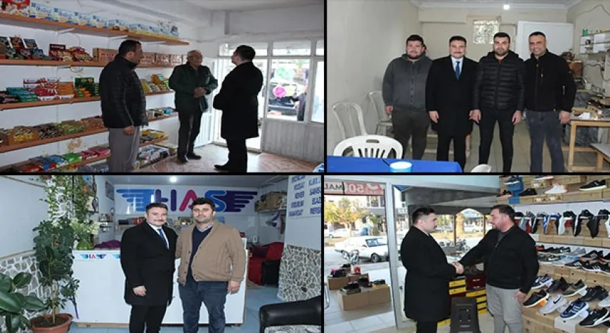 ESNAFLARI ZİYARET ETTİ