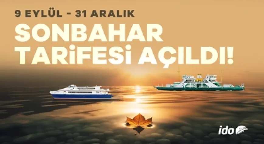 Eylül-Aralık dönemi Deniz Yolculuğu Keyfi Başlıyor!