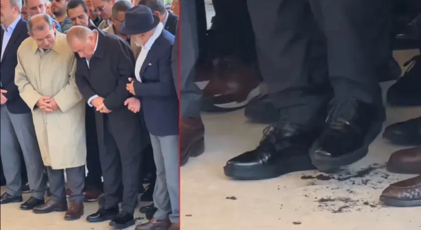 Fatih Terim’in Cenazede Ayakkabı Tabanı Koptu