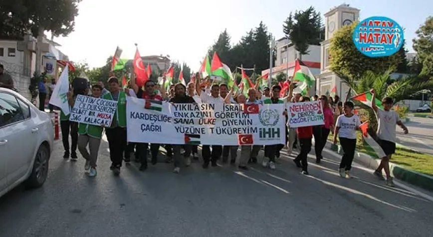FİLİSTİN'E DESTEK YÜRÜYÜŞÜ