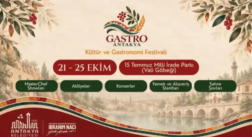 Gastro Antakya Festivali 21 Ekim’de Başlıyor
