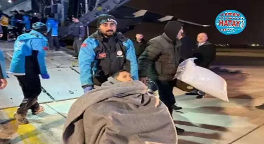 Gazzeli 85 hasta ve yaralı daha Türkiye'ye getirildi
