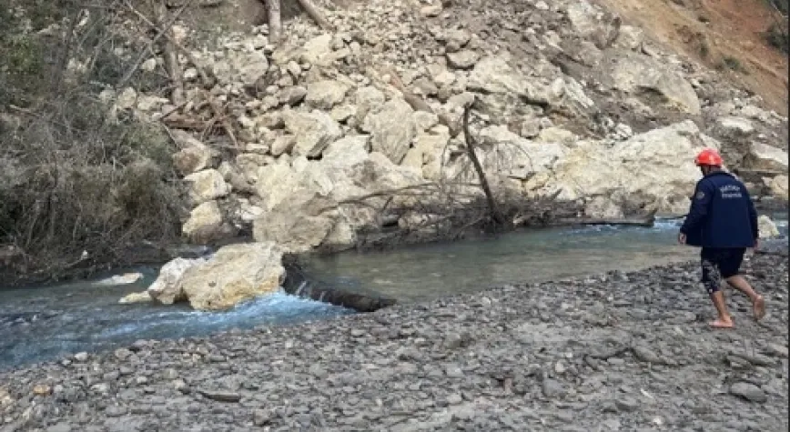 Geçilmez kanyonunda heyelan