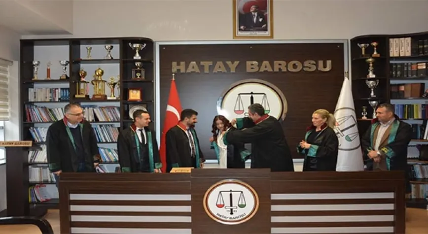 GENÇ AVUKAT ŞEYMA BUĞDAYCI CÜBBESİNİ GİYDİ