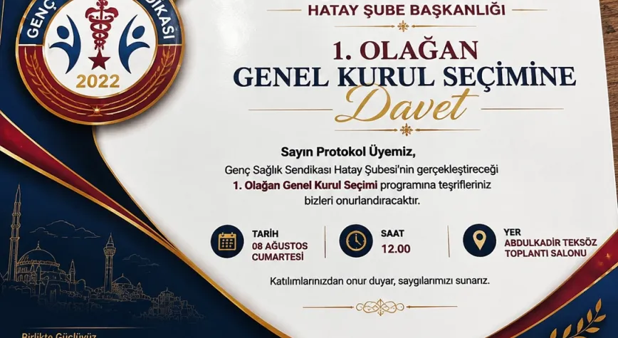 Genç Sağlık Sendikası Hatay'da Genel Kurula Gidiyor