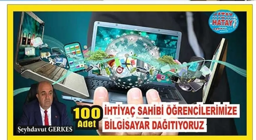 Gerkes’ten  100 Öğrenciye Bilgisayar Desteği