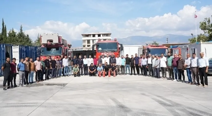 GÖNÜLLÜ İTFAİYECİLERE EĞİTİM VERİLDİ