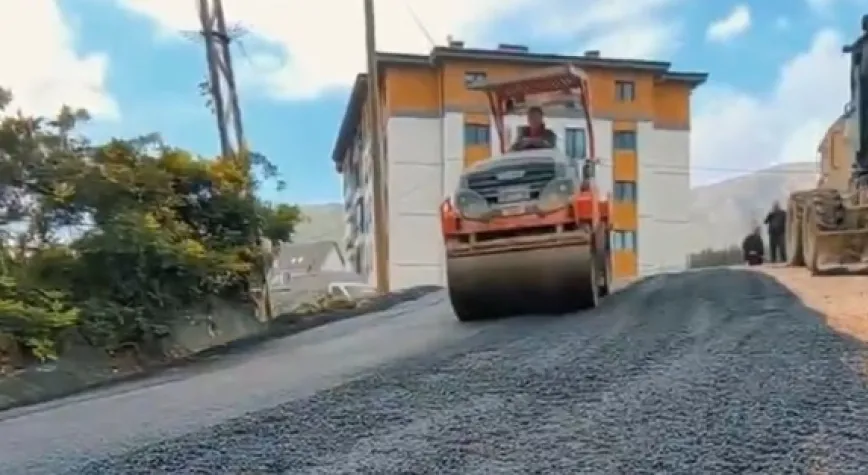 Gülderen Mahallesi’nde Asfalt Çalışmaları