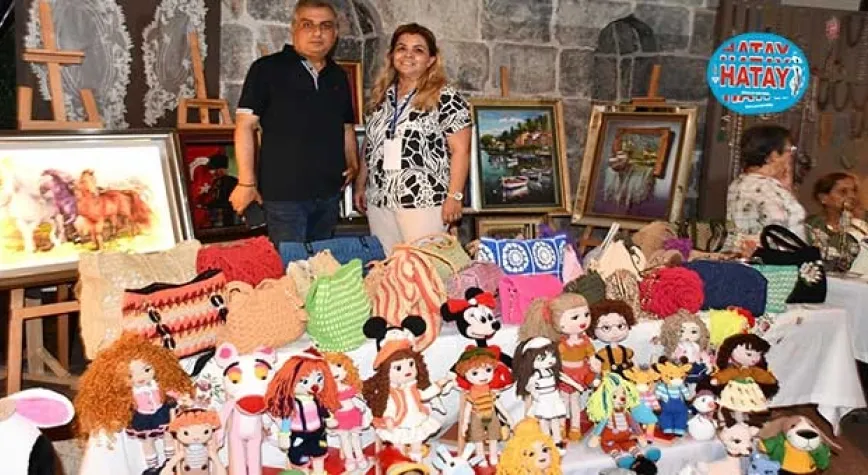 HALK EĞİTİM MERKEZİ YIL SONU SERGİSİ AÇILDI
