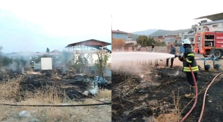 Hassa’da Bahçe Yangını Korkuttu