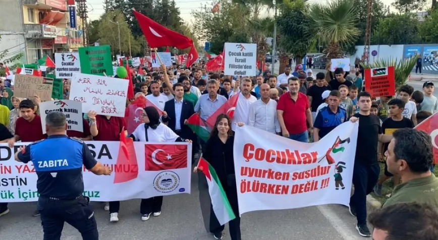 Hassa’da Filistin’e destek yürüyüşü