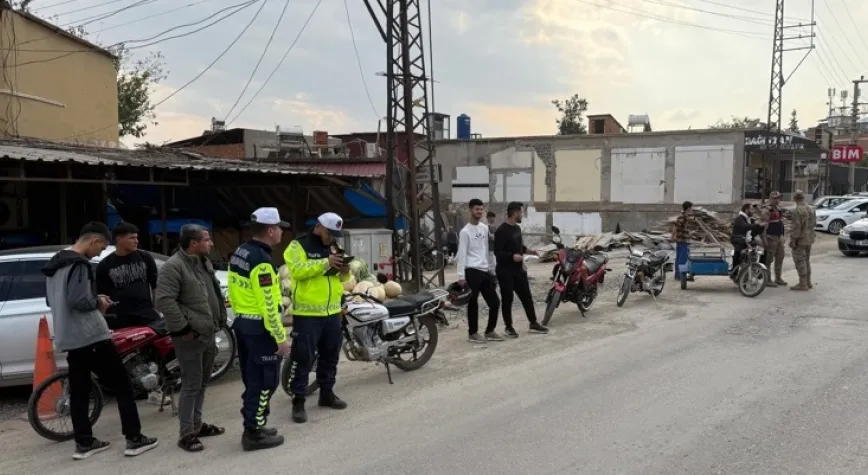Hassa’da Motosiklet Denetimi