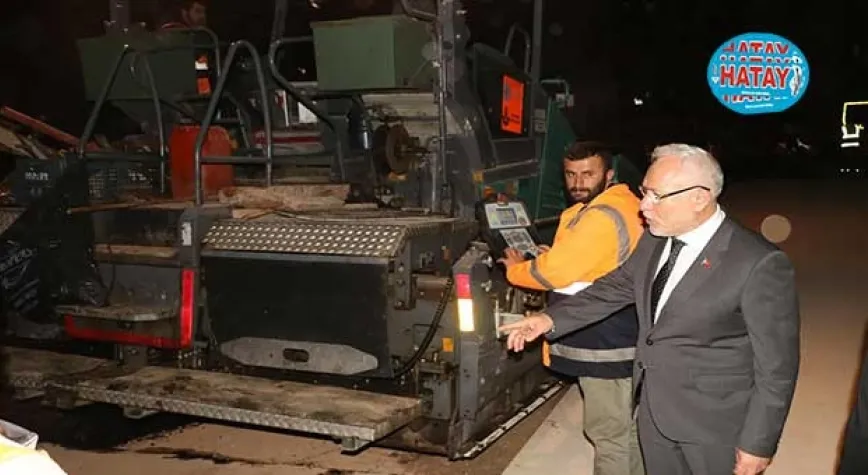 HASTANE ÇEVRESİ ASFALTLANIYOR