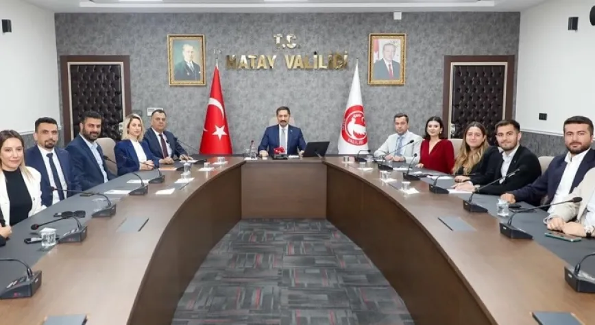 HATAY BAROSU YÖNETİMİNİN İLK ZİYARETİ VALİ MASATLI’YA