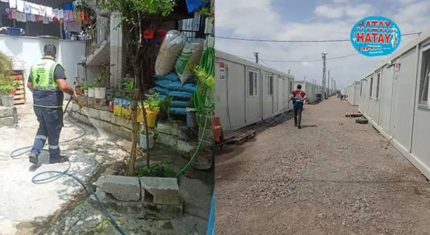 HATAY BÜYÜKŞEHİR MAYIS AYINDA  116 BİN 324 NOKTAYI İLAÇLADI