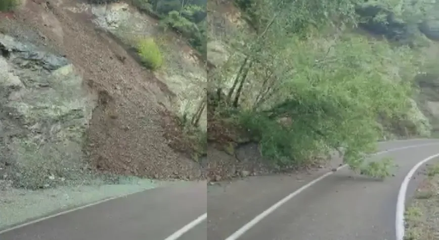 Hatay Dörtyol’da Yağış Sonrası Toprak Kayması