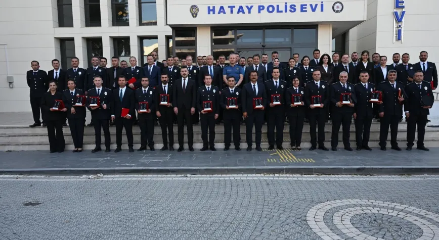 Hatay Emniyeti'nde Rütbe Terfi Töreni Düzenlendi