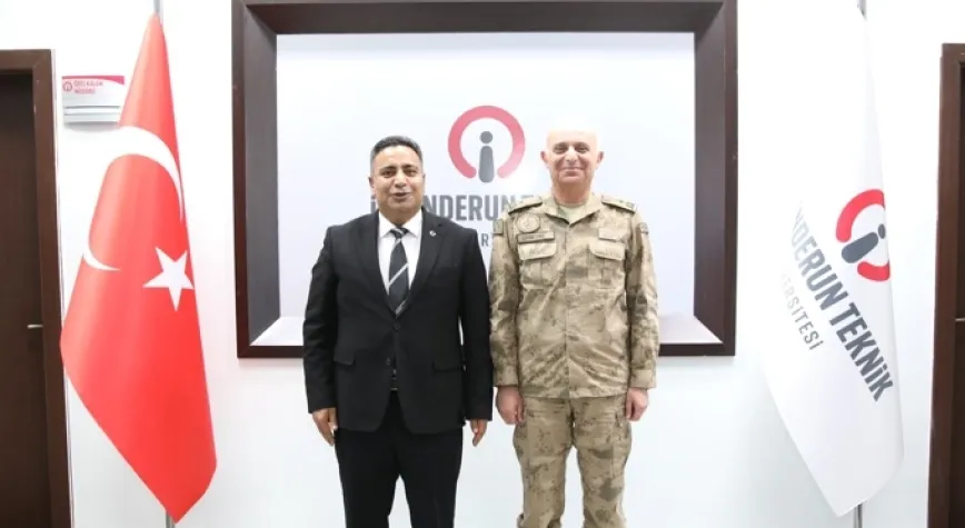 Hatay İl Jandarma Komutanı Ersever’den, Rektör Duruel’e Hayırlı Olsun Ziyareti