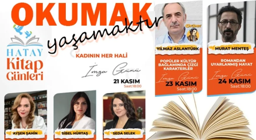 HATAY KİTAP GÜNLERİ BAŞLIYOR!