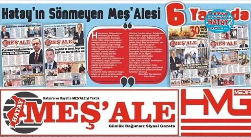 Hatay Meşale Gazetesi 6 Yaşında