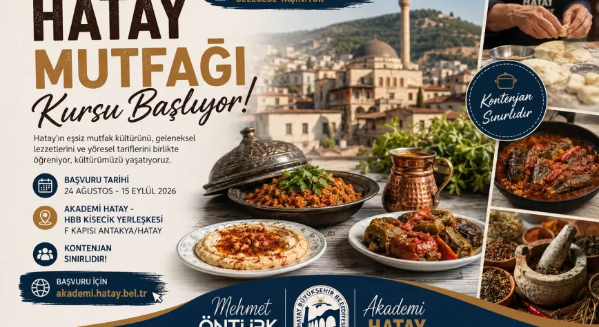 Hatay Mutfağı Kursu Başlıyor