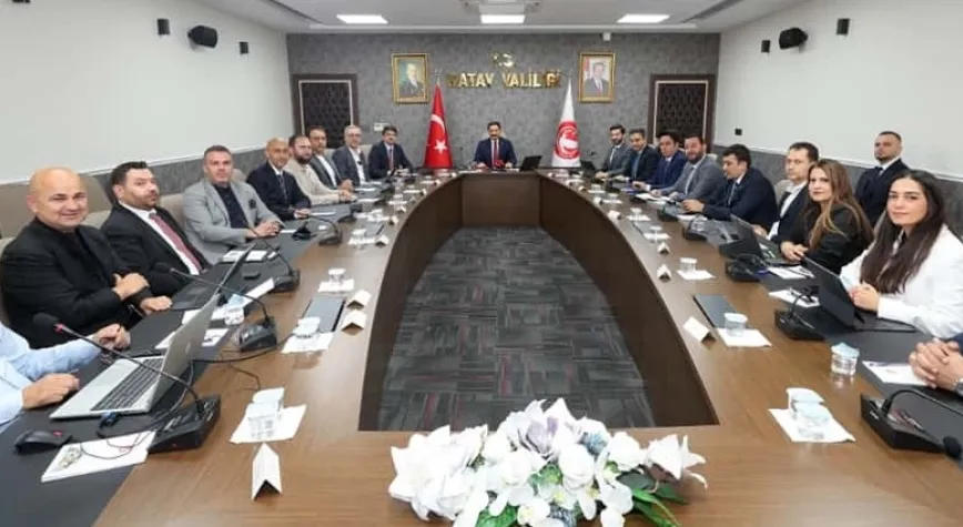 Hatay valiliğinde önemli bir toplantı