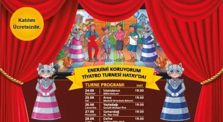 Hatay’da Çocuklar İçin “Enerjimi Koruyorum” Tiyatrosu