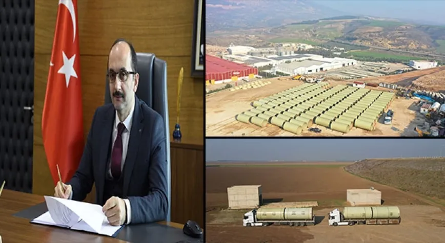 HATAY’DA DEV SULAMA BORULARI SAHAYA İNİYOR