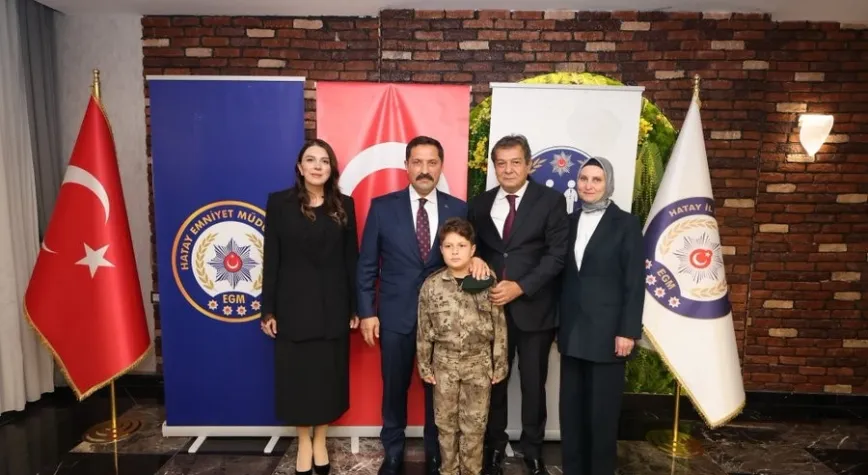 Hatay’da Emniyet Müdürü Rüştü Yılmaz’a Veda Yemeği