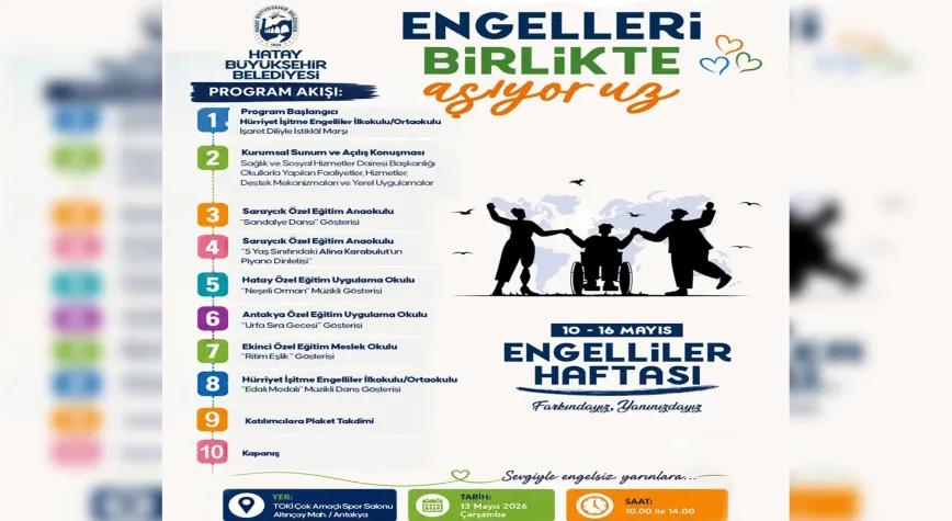 Hatay’da Engelliler Haftası’na Özel Farkındalık Programı