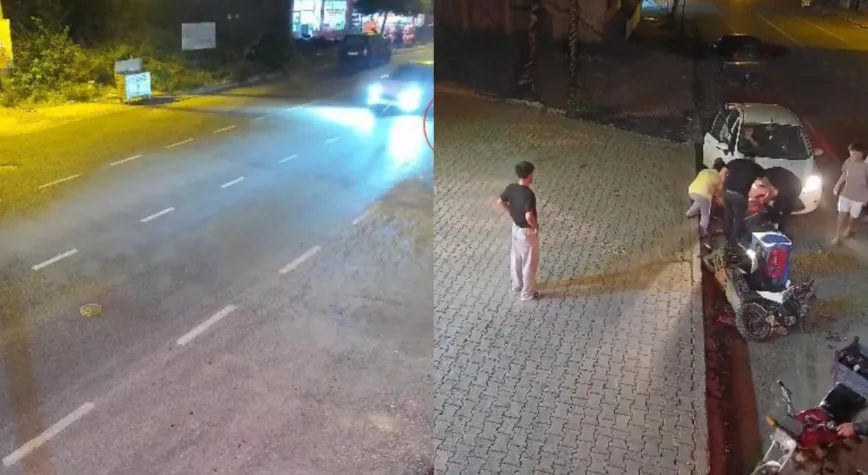 Hatay’da Feci Kaza: Motosikletli Metrelerce Sürüklendi