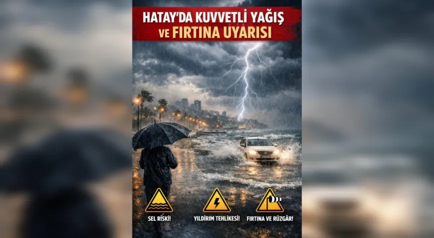 Hatay’da Hava Durumu Uyarısı
