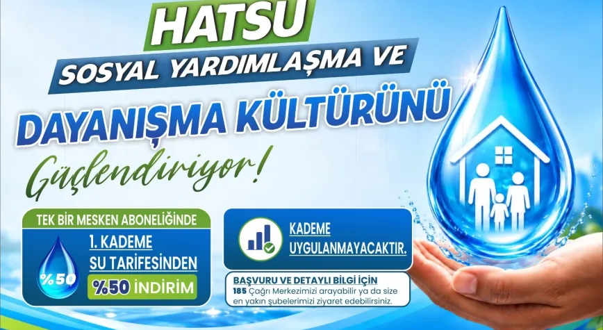 Hatay’da ihtiyaç sahibi ailelere su faturasında yüzde 50 indirim