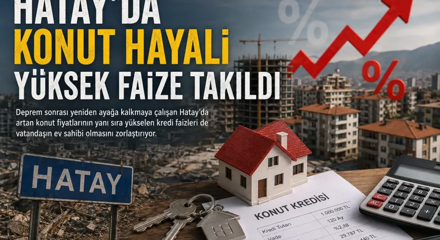 Hatay’da Konut Hayali Yüksek Faize Takıldı