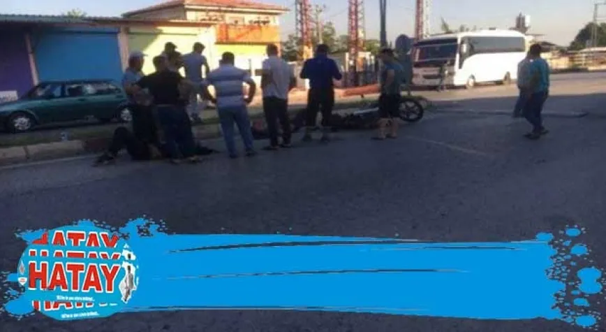 HATAY’DA MOTOSİKLET KAZASI