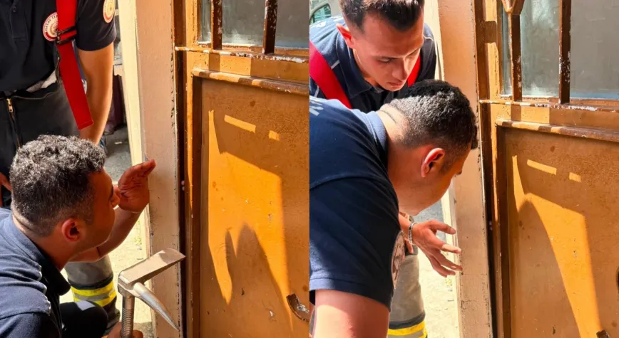 Hatay’da Parmağı Kapıya Sıkışan Çocuğu İtfaiye Kurtardı