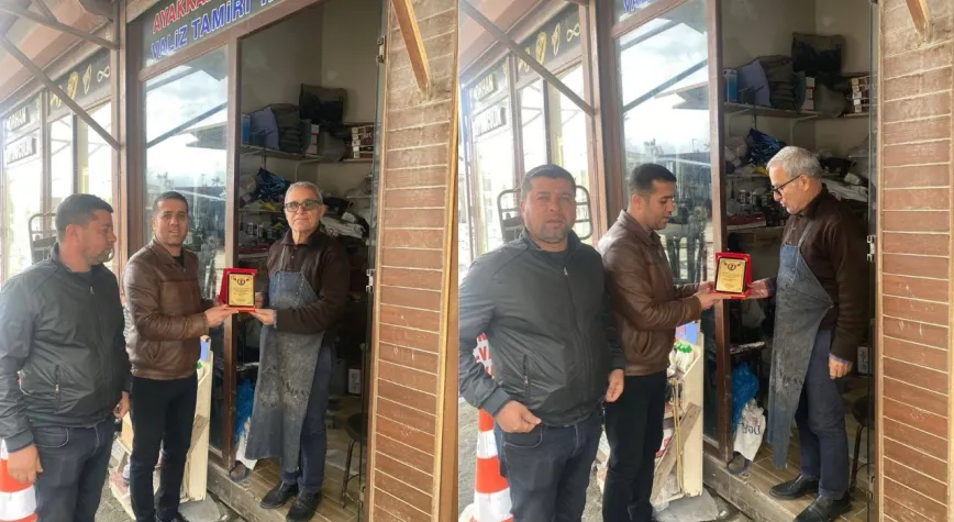 Hatay’da Usta Esnafa Vefa Plaketi