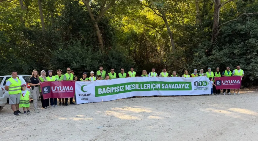 Hatay’da Yeşilay’dan Doğa Yürüyüşü