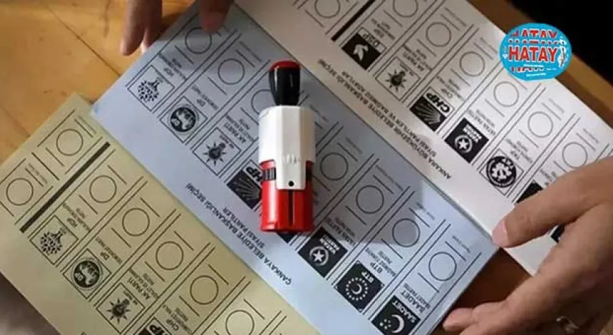 HATAYLILAR TOPLAM 3.424 SANDIKTA OY KULLANACAK