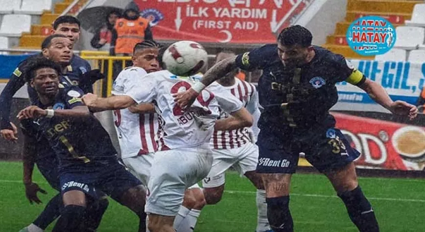 Hatayspor sahadan farklı yenilgiyle ayrıldı.