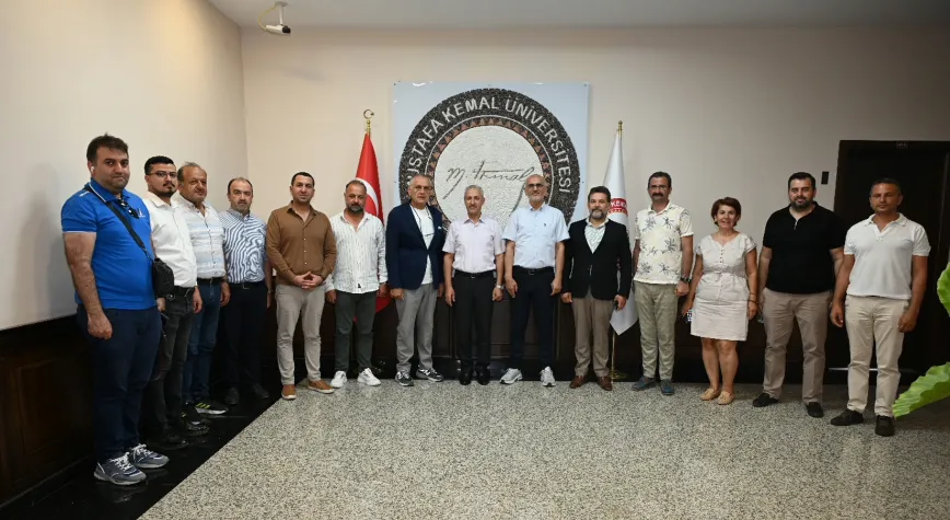 HATSO ve FEV'den MKÜ Rektörü Eren'e Ziyaret