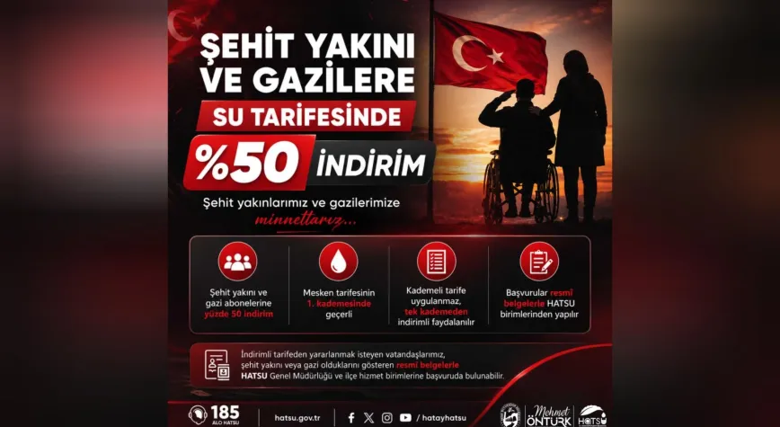 HATSU’dan Şehit Yakınları ve Gazilere Su İndirimi