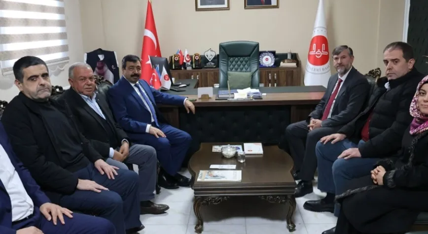 Hayırsever Öksüz Ailesinden Müftü Topçu’ya Ziyaret