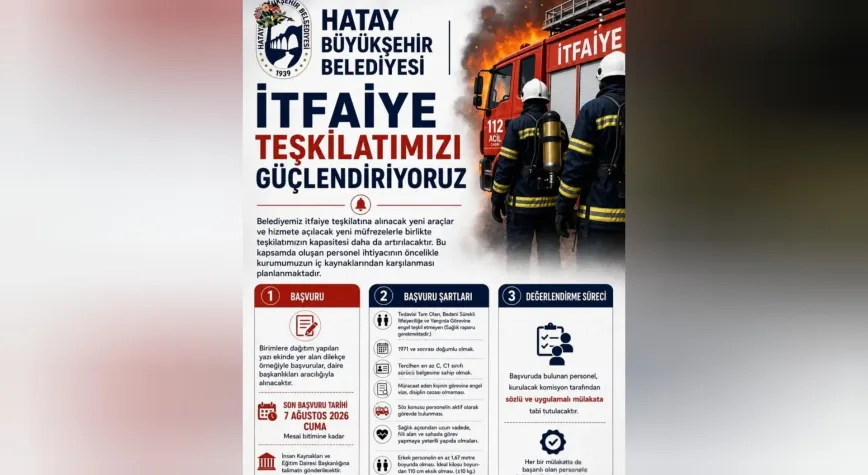 HBB İtfaiyesine Personel Alımı Başladı