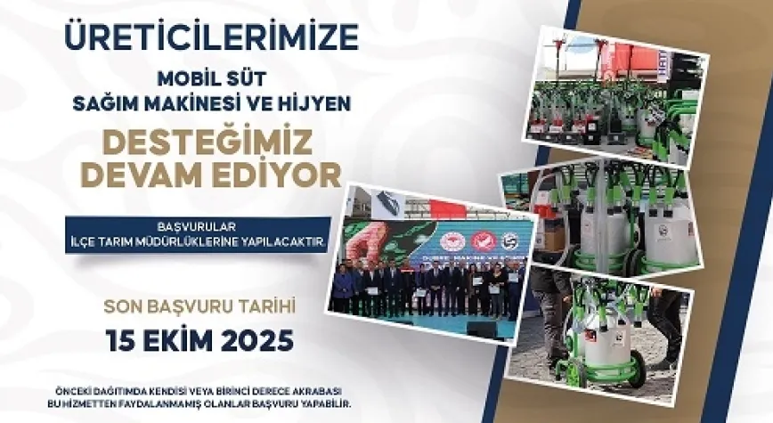 HBB ve Tarım İl Müdürlüğü'nden Üreticiye Destek