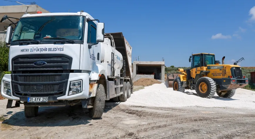 HBB’den Karaçay ve Özbek’te 3,5 Kilometrelik Yol Çalışması