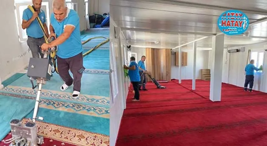 İBADETHANELERDE TEMİZLİK ÇALIŞMALARI